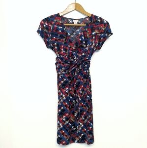Motherhood Maternity blue patterned dress (used)
